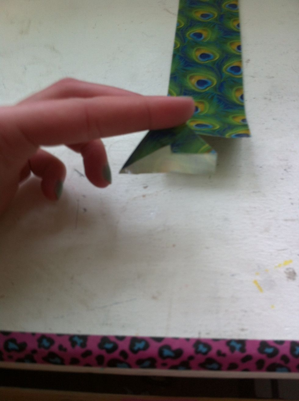 Then fold the other corner in