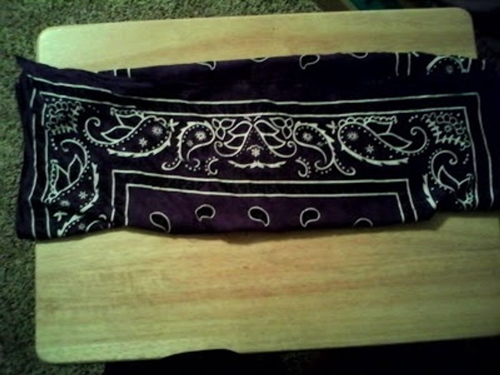 Then fold the other side in half so it looks like this....