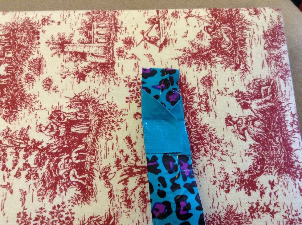 Then fold the sides around the back