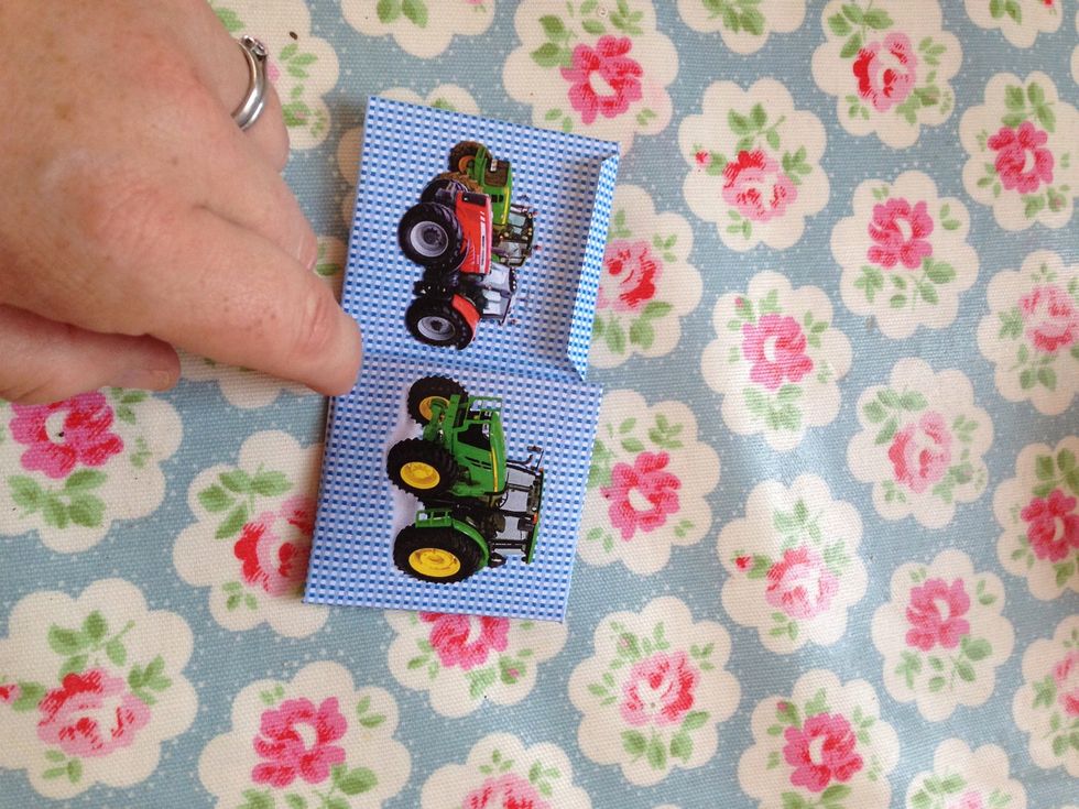 Then fold the strip towards the centre.