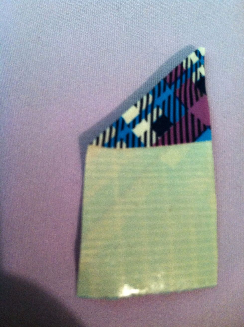 Then fold the top corner.