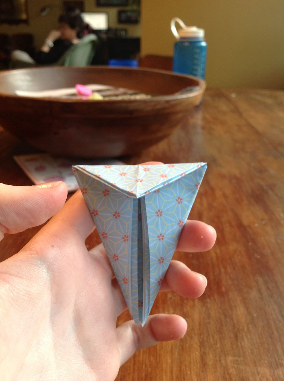 Then fold the top down