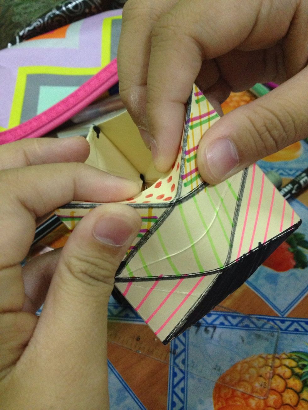 Then fold the top part like that\ud83d\udc46.