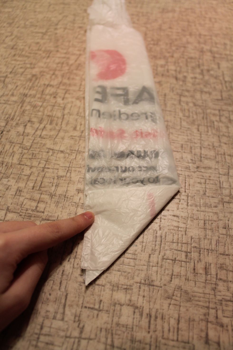 Then fold the whole thing up the opposite way up