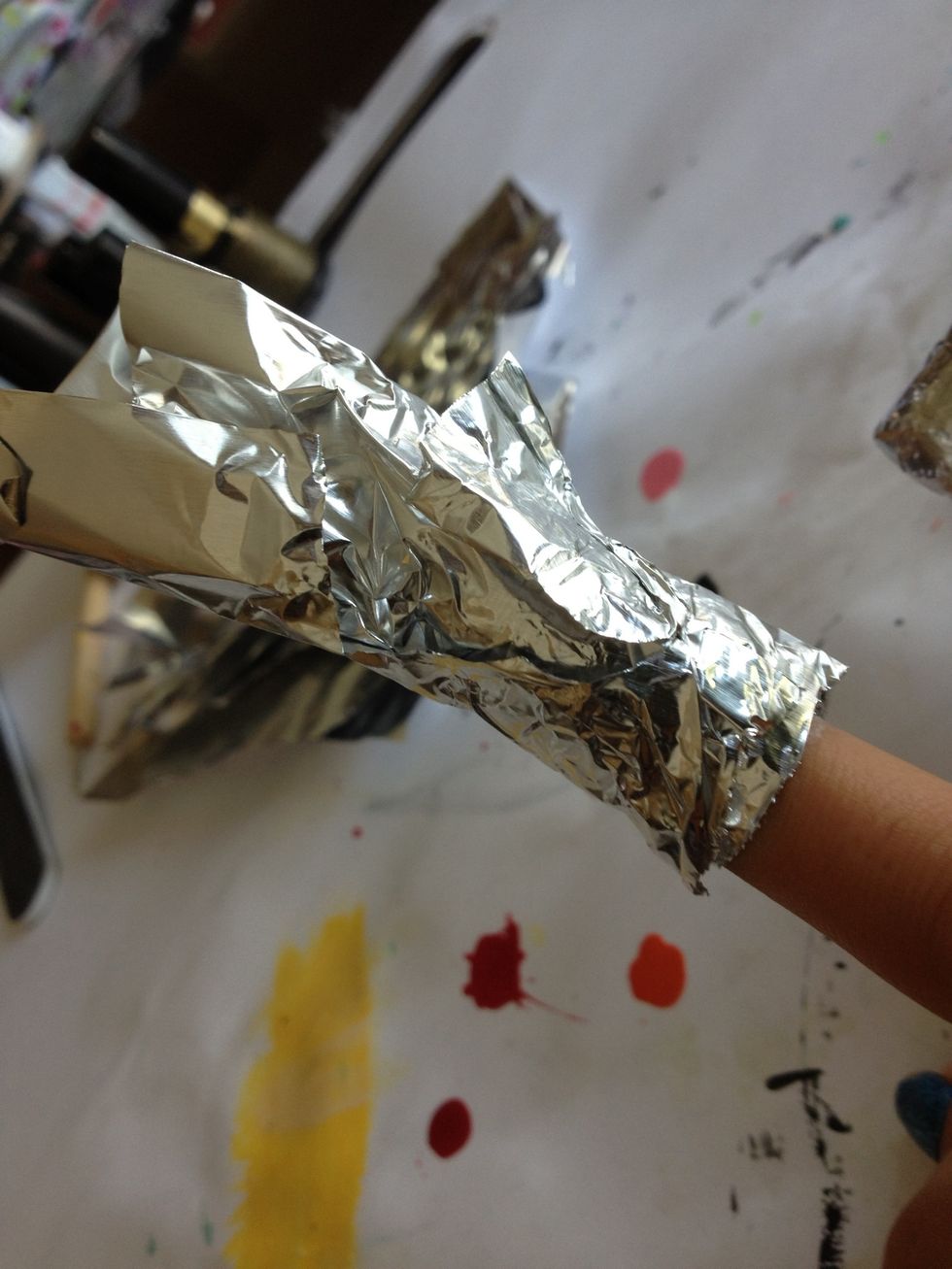 Then fold top excess down.