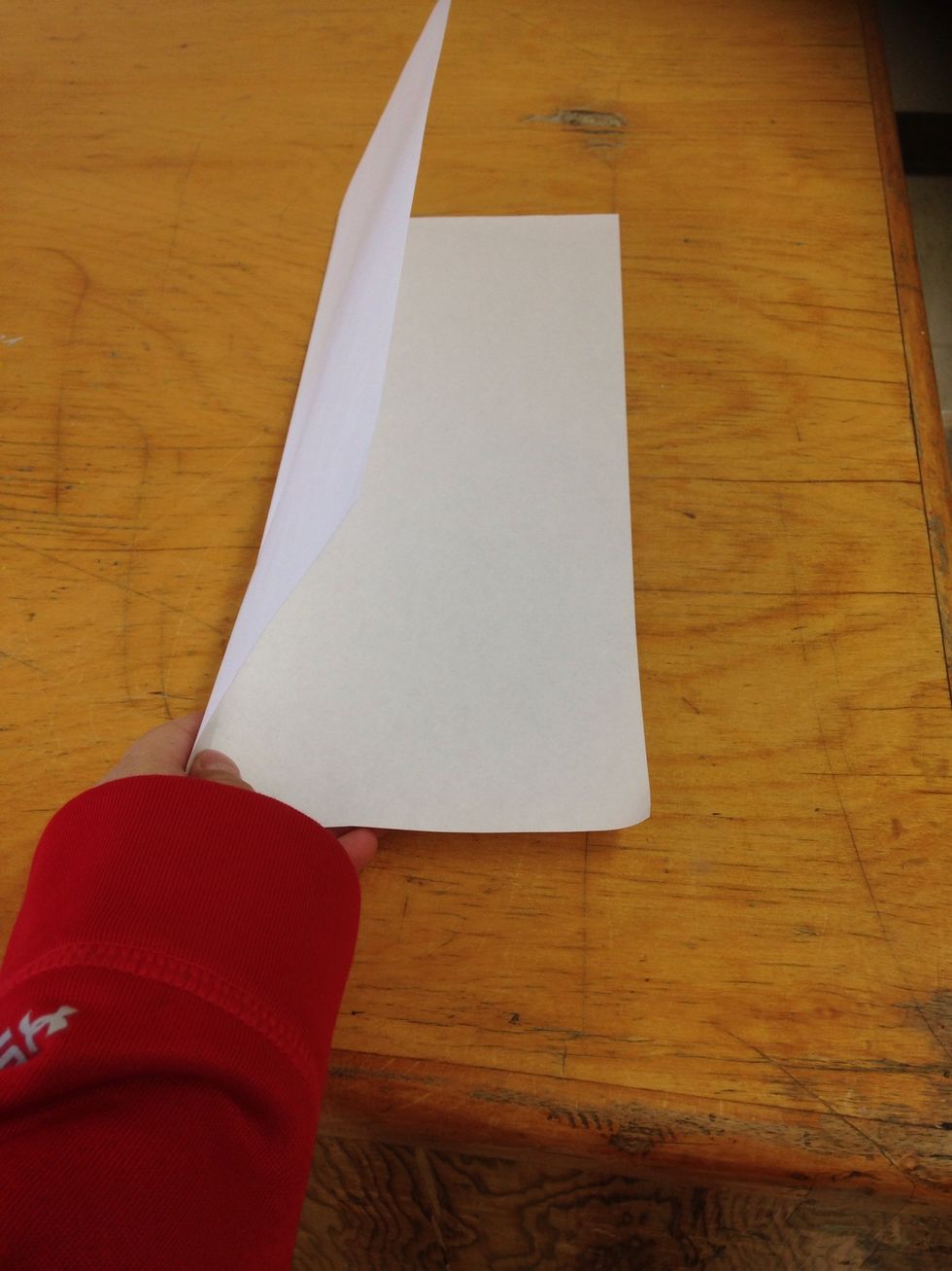 Then fold your paper in half like a hot dog.\ud83c\udf2d