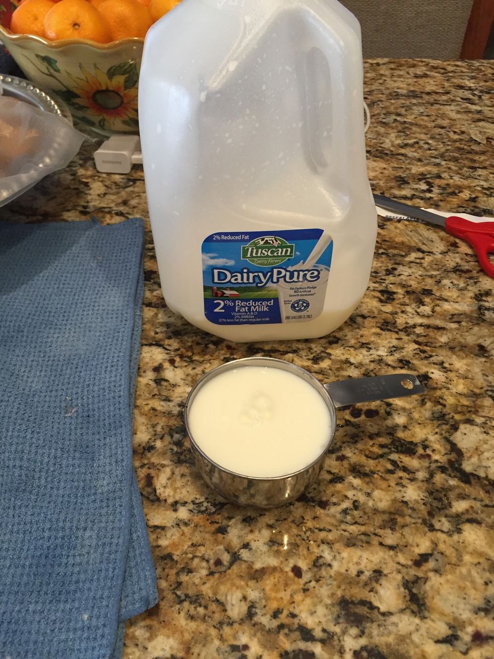 Then get 1 cup of milk