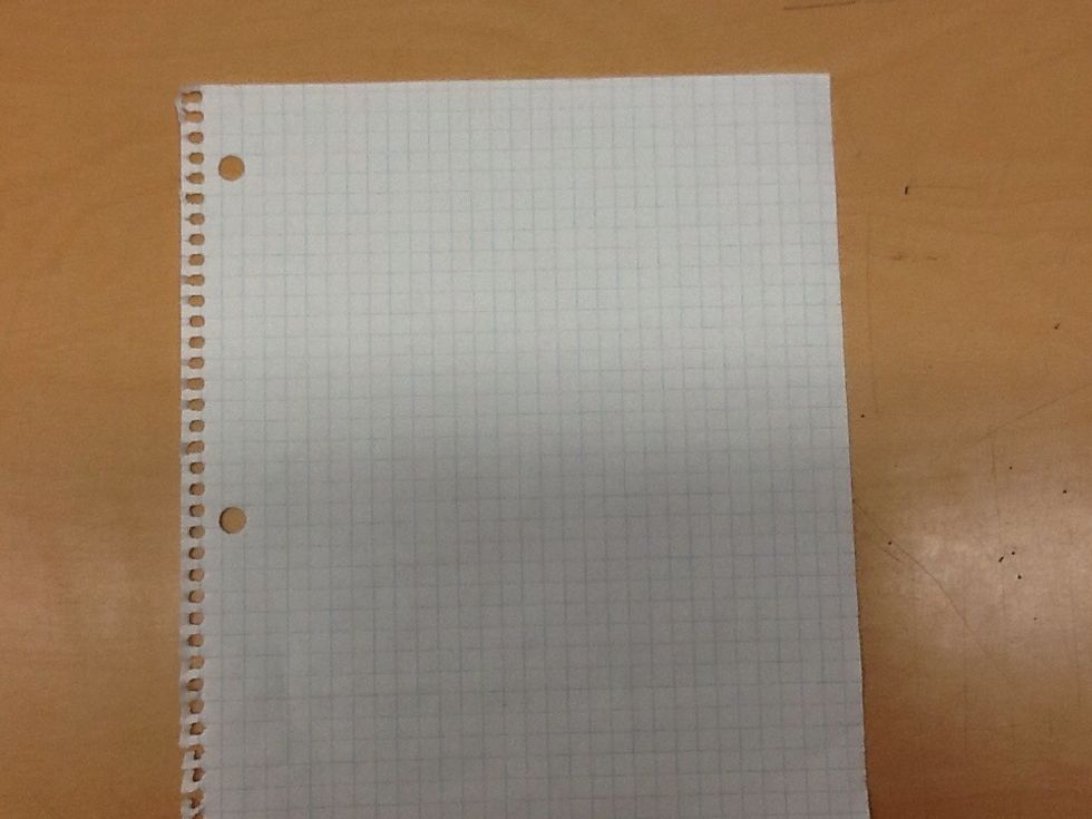 Then get a new piece of graph paper.