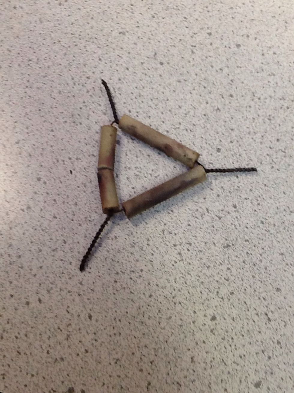 Then get out your and place it on top of your triad