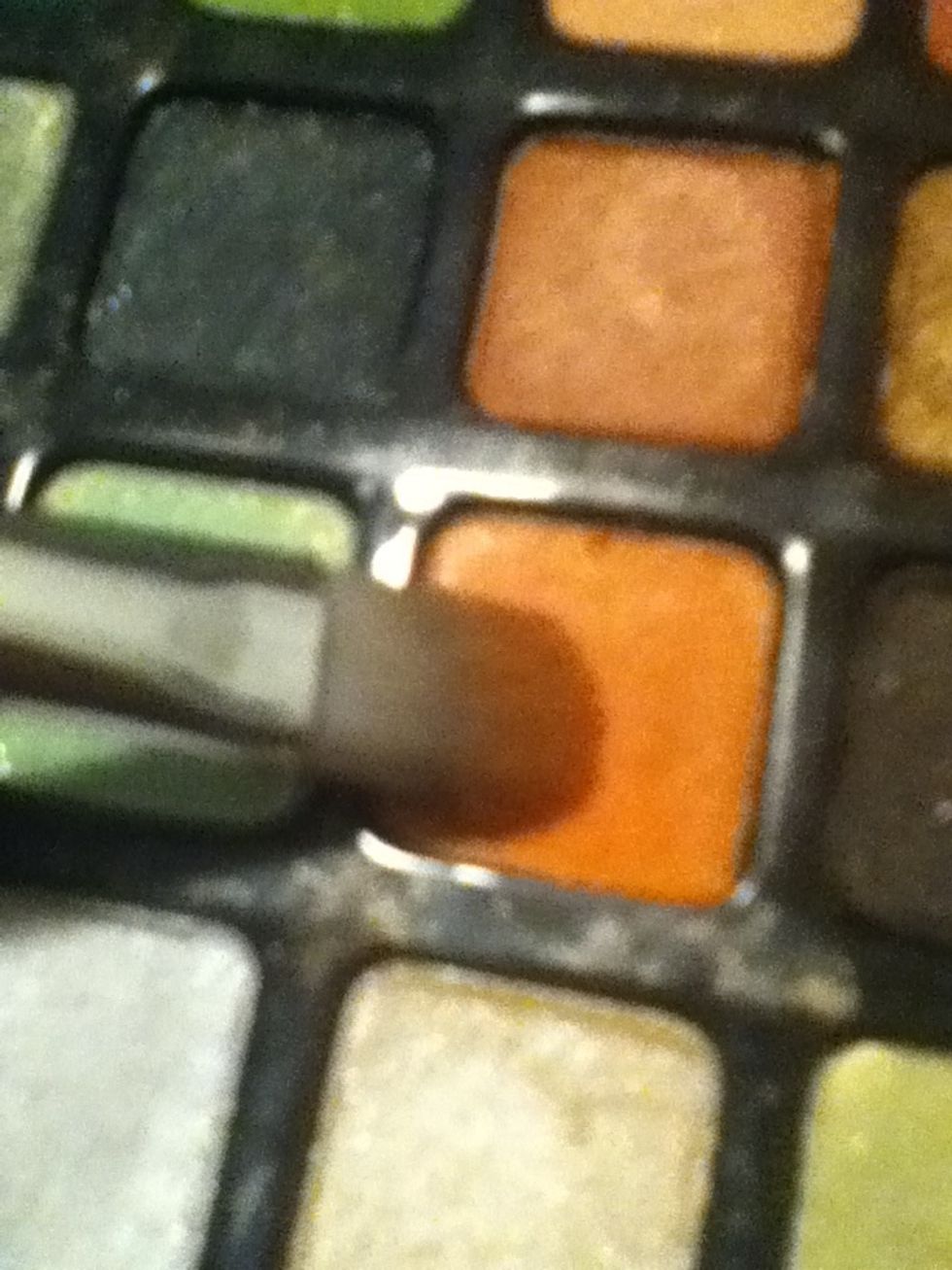 Then get some orange eyeshadow...