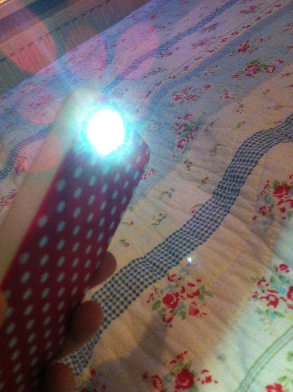 Then get your flashlight / torch on your phone.