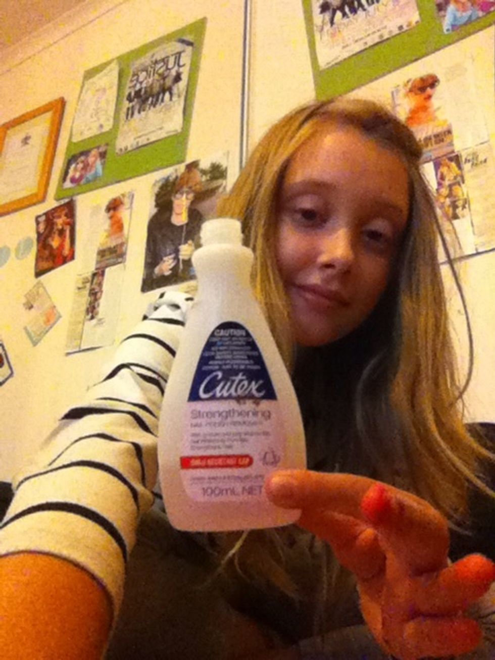 Then get your nail polish remover