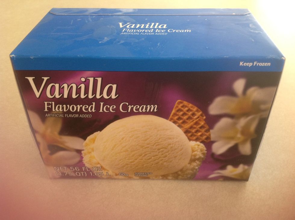 Then get your vanilla ice cream.