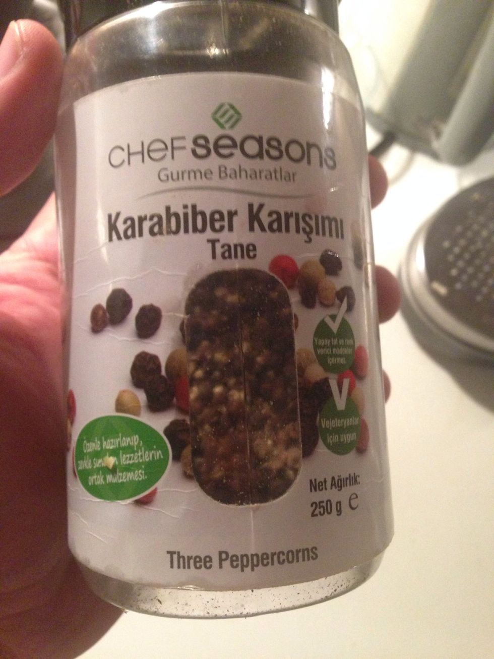 Then gets in lots of black pepper\ud83d\ude1c by the way thats why it is called carbonara\u263a\ufe0f (or the name it comes from the coal miners i dont know anyway\u263a\ufe0f)