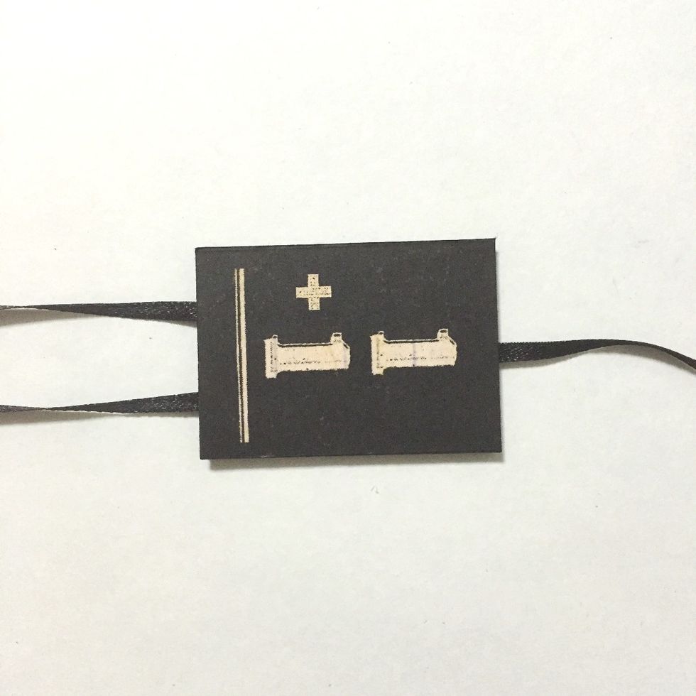 Then glue down the 2nd number block on top of the 1st...