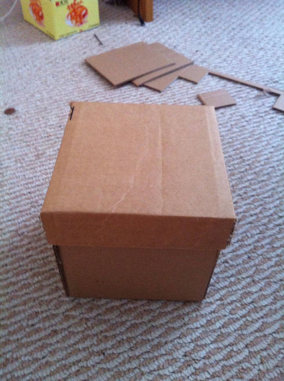 Then, glue the sides together, and you get a lid finally, test if it fits the box.