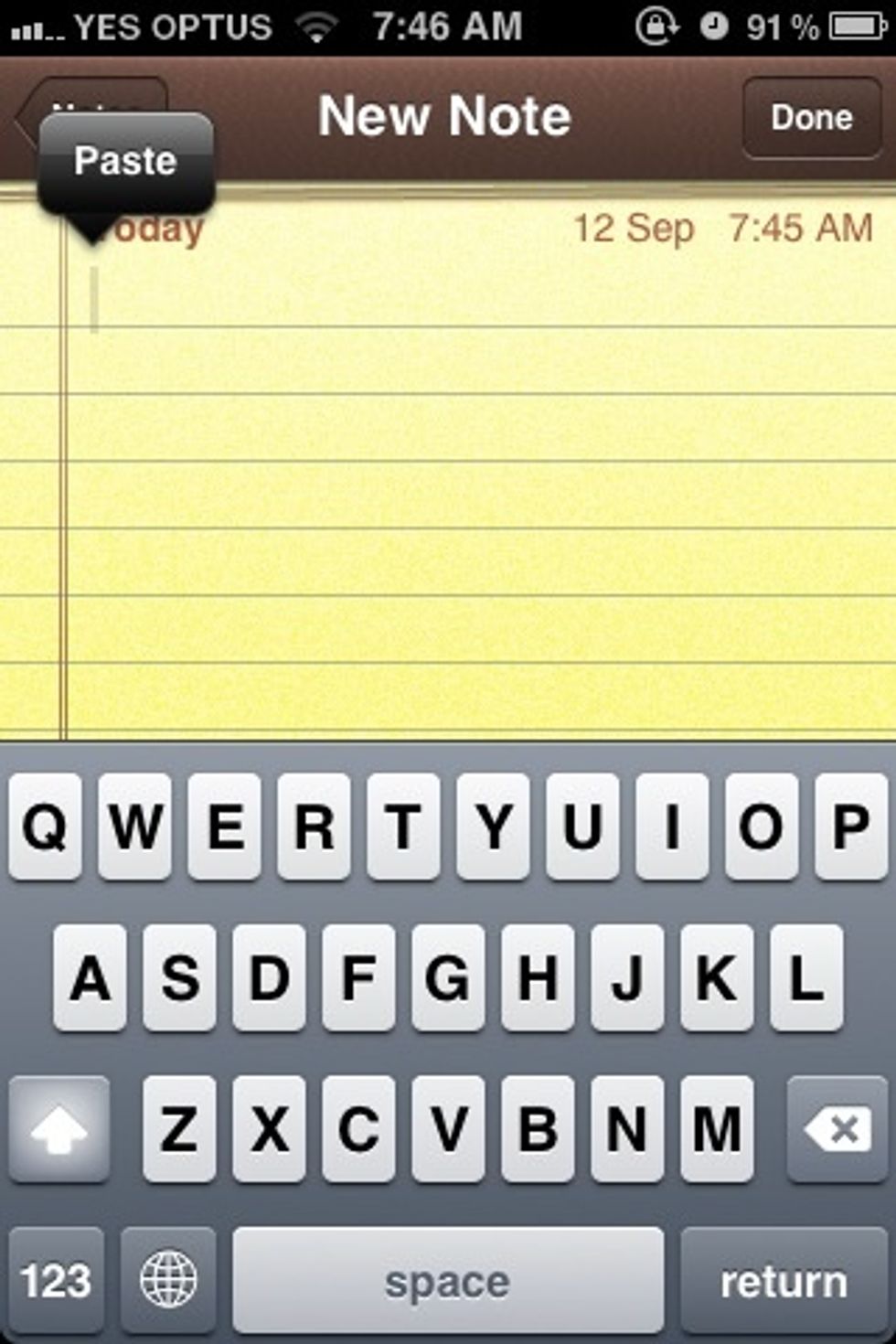 Then go into notes, messages, whatever app you want to type your new font into and click paste