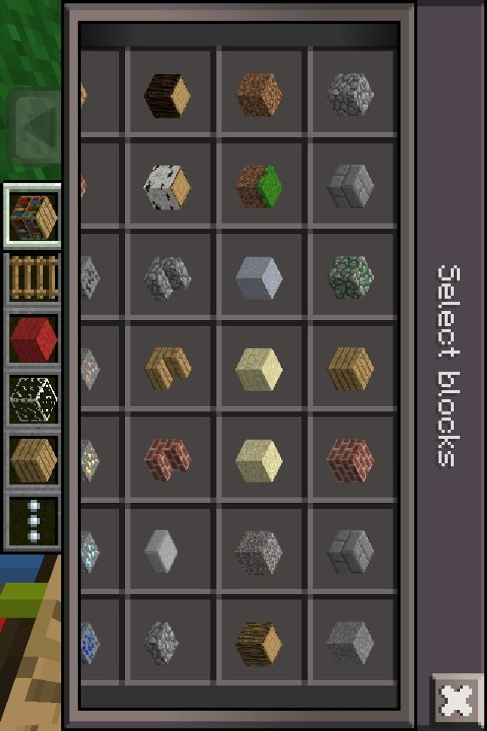 Then go into you inventory and get a book case, wooden planks, glass, ladder and any colour wool of your choice.