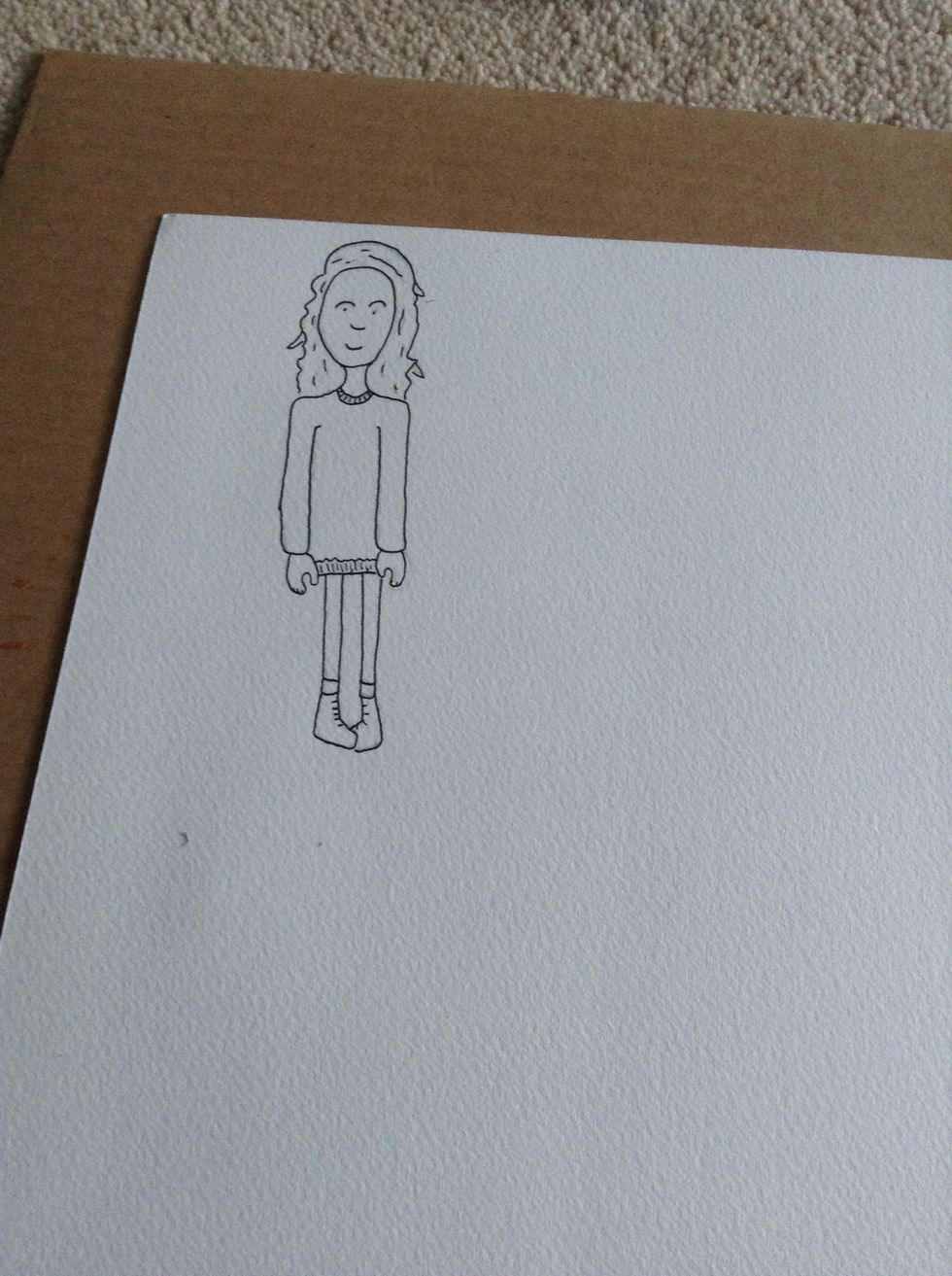 Then go over in black pen
