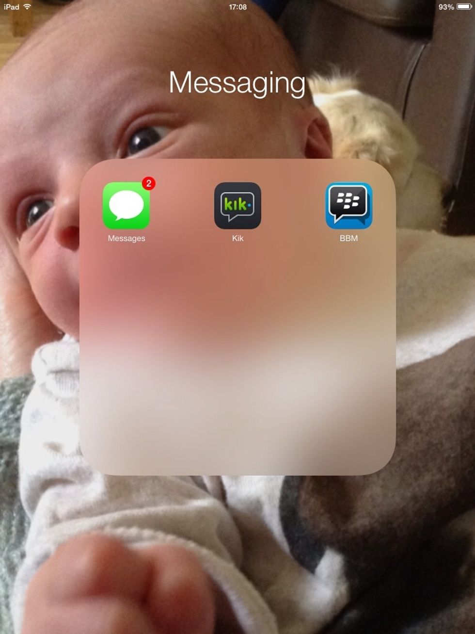 Then go to any messaging