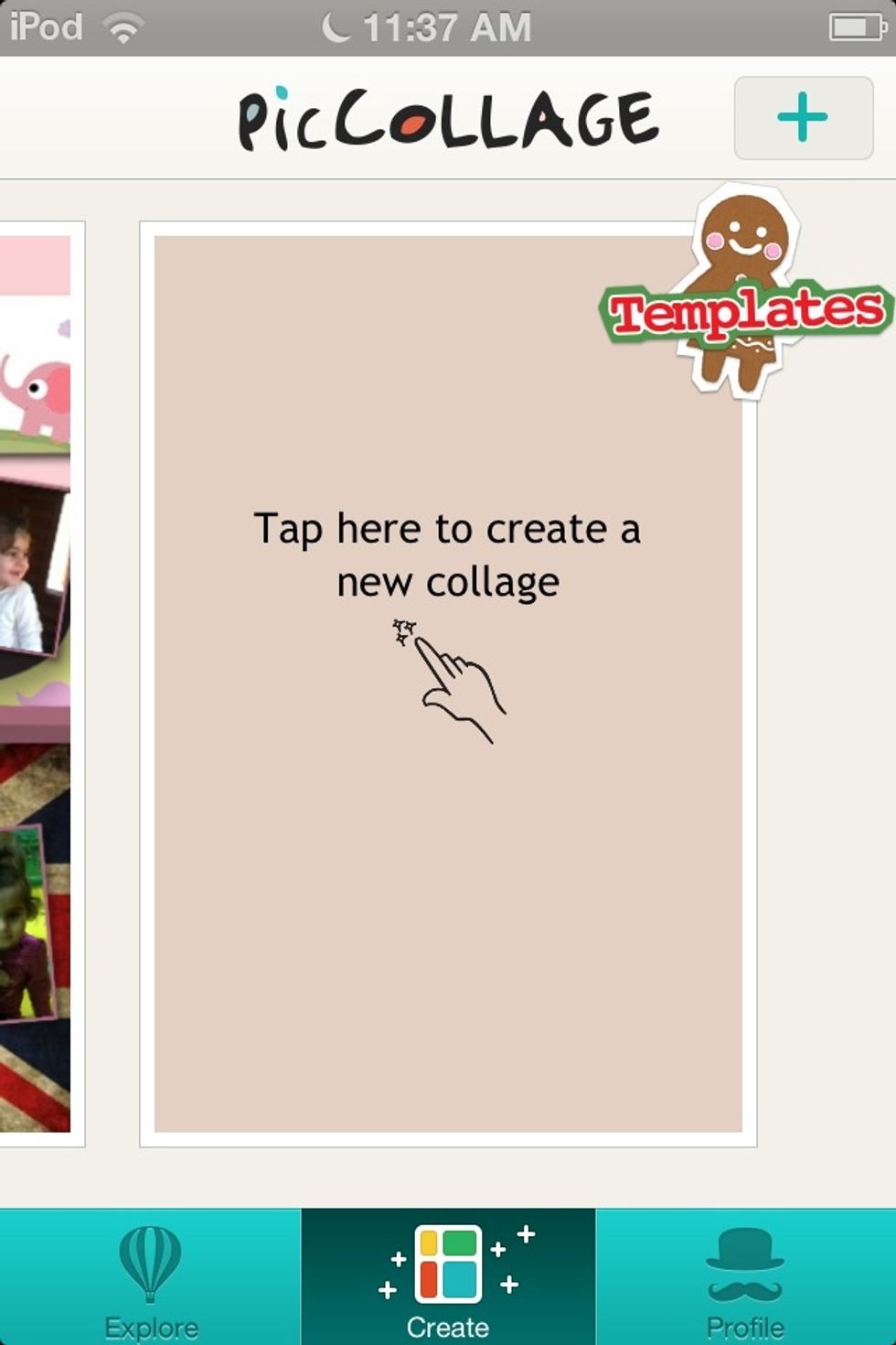 Then go to create a collage