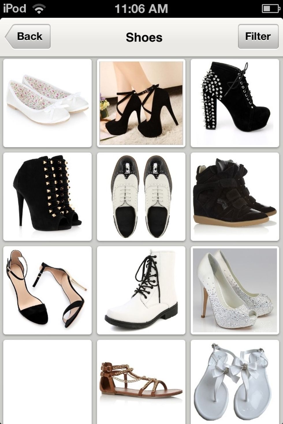 Then go to shoes