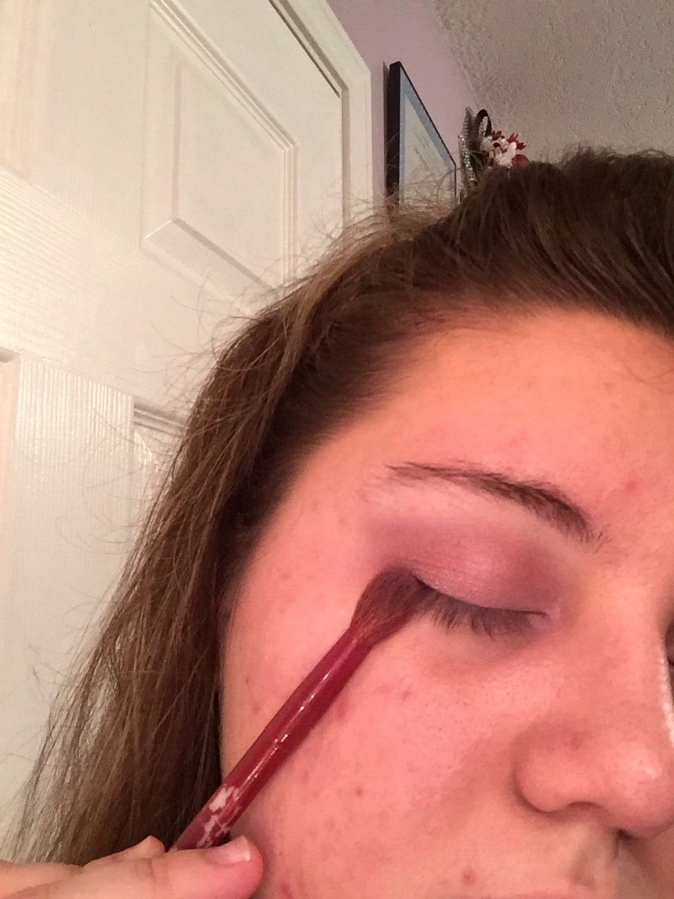 Then grab a blend brush and make sure all the eyeshadows that you applied are well blended.