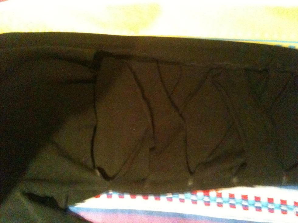 Then grab your good old fashioned needle and thread (or sewing machine, whichever you prefer) and sew the flap onto the other side