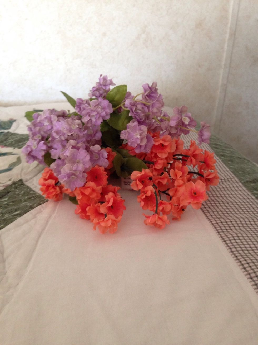 Then have your bunches of flowers cut down. \ud83c\udf38