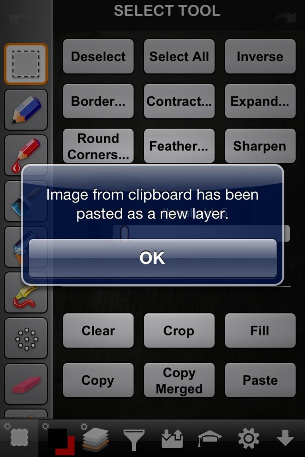 Then hit paste.
