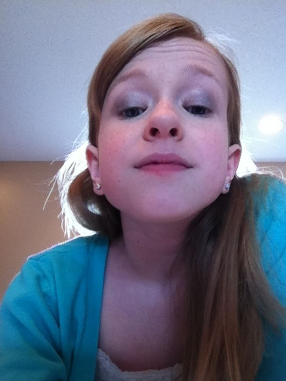 Then I add gray to the outer half of my eye. Blend well!!