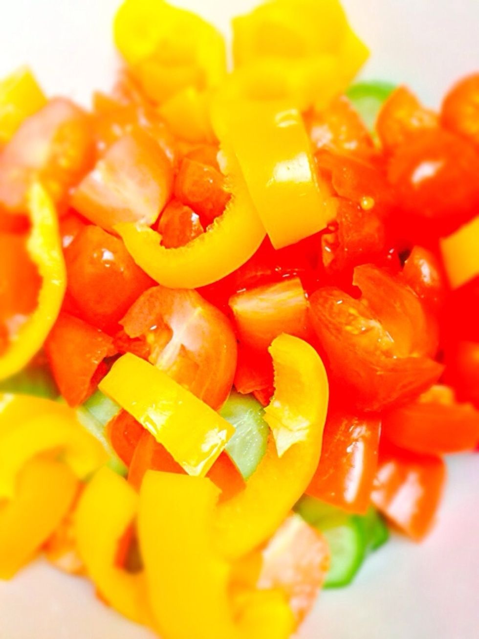 Then I add sweet pepper