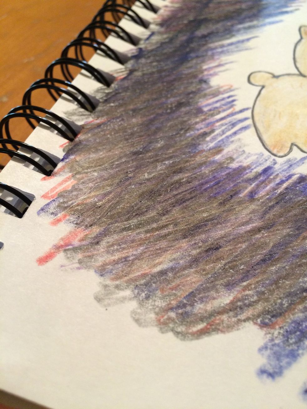 Then I added some red but not a lot