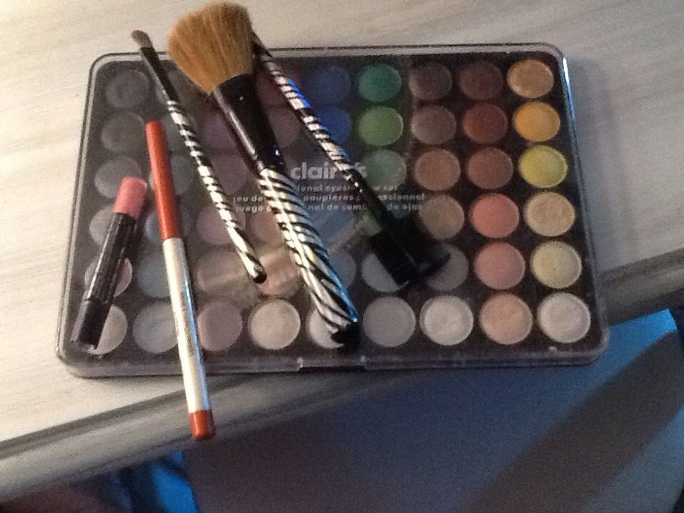 Then I apply any extra makeup.