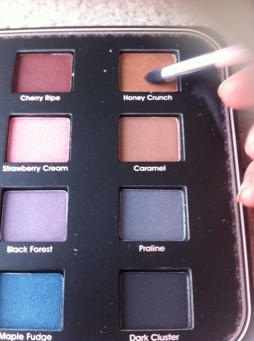 Then i chose a bronze colour