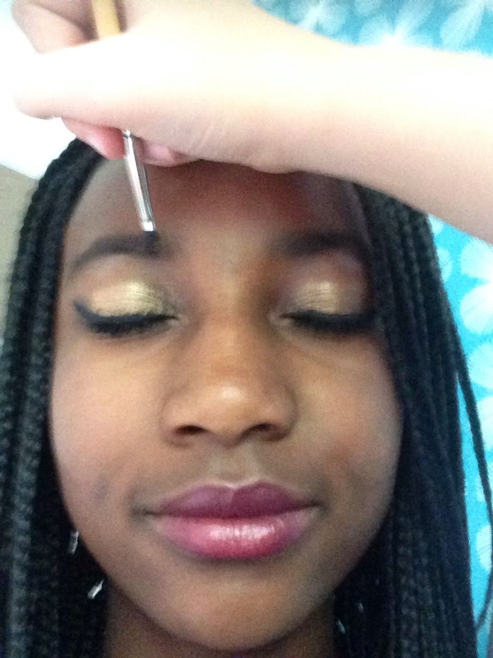 Then I filled in the brows