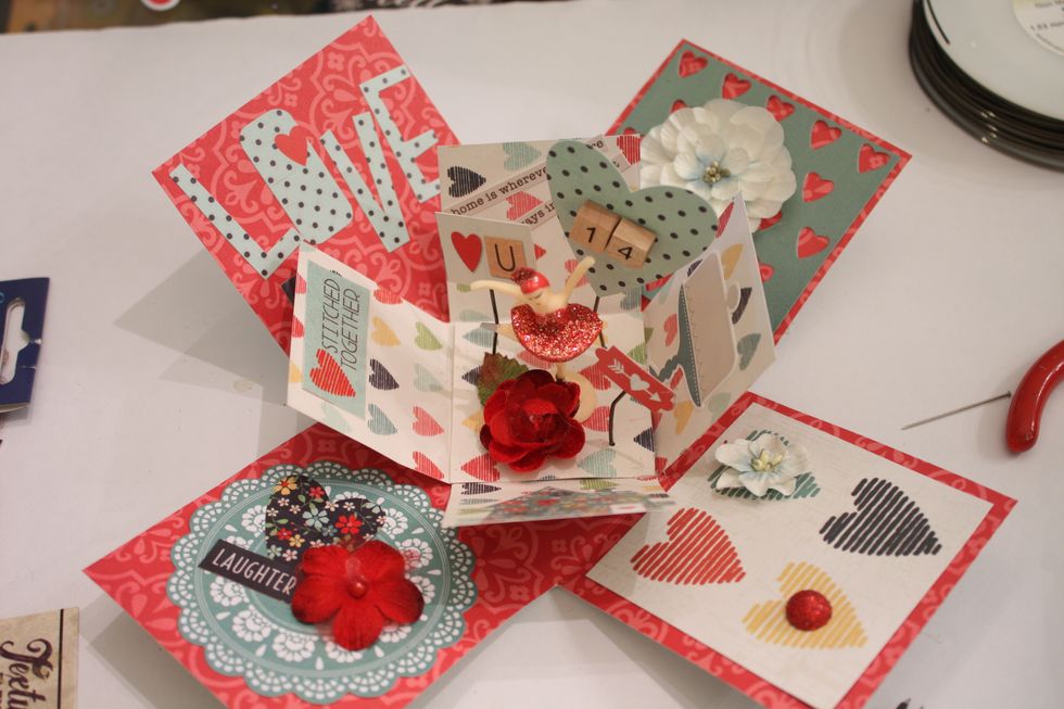 Then I just grabbed my Simple Stories Homespun stickers and went to town. Out a little something on each flap- but remember you have to close it so don't go too crazy