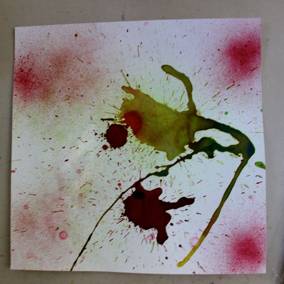 Then I just let it sit to dry. If I am in a hurry, I will use a heat gun.