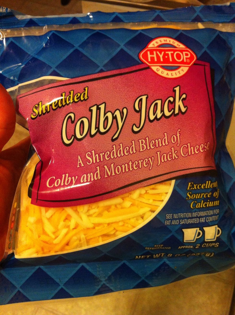 Then I'm gonna sprinkle some of this cheeeesee