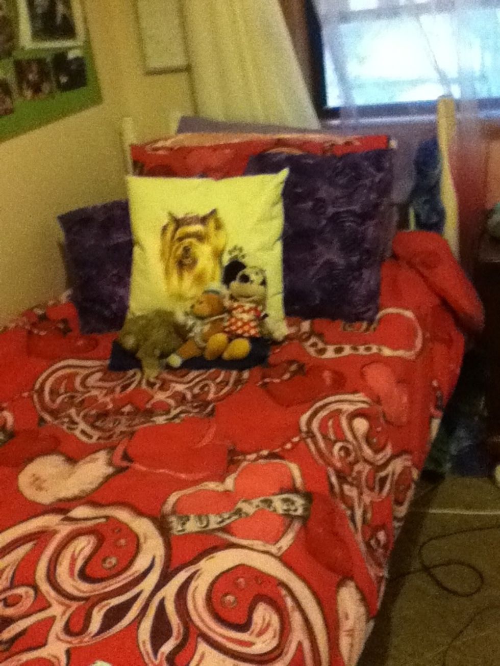 Then I make my bed