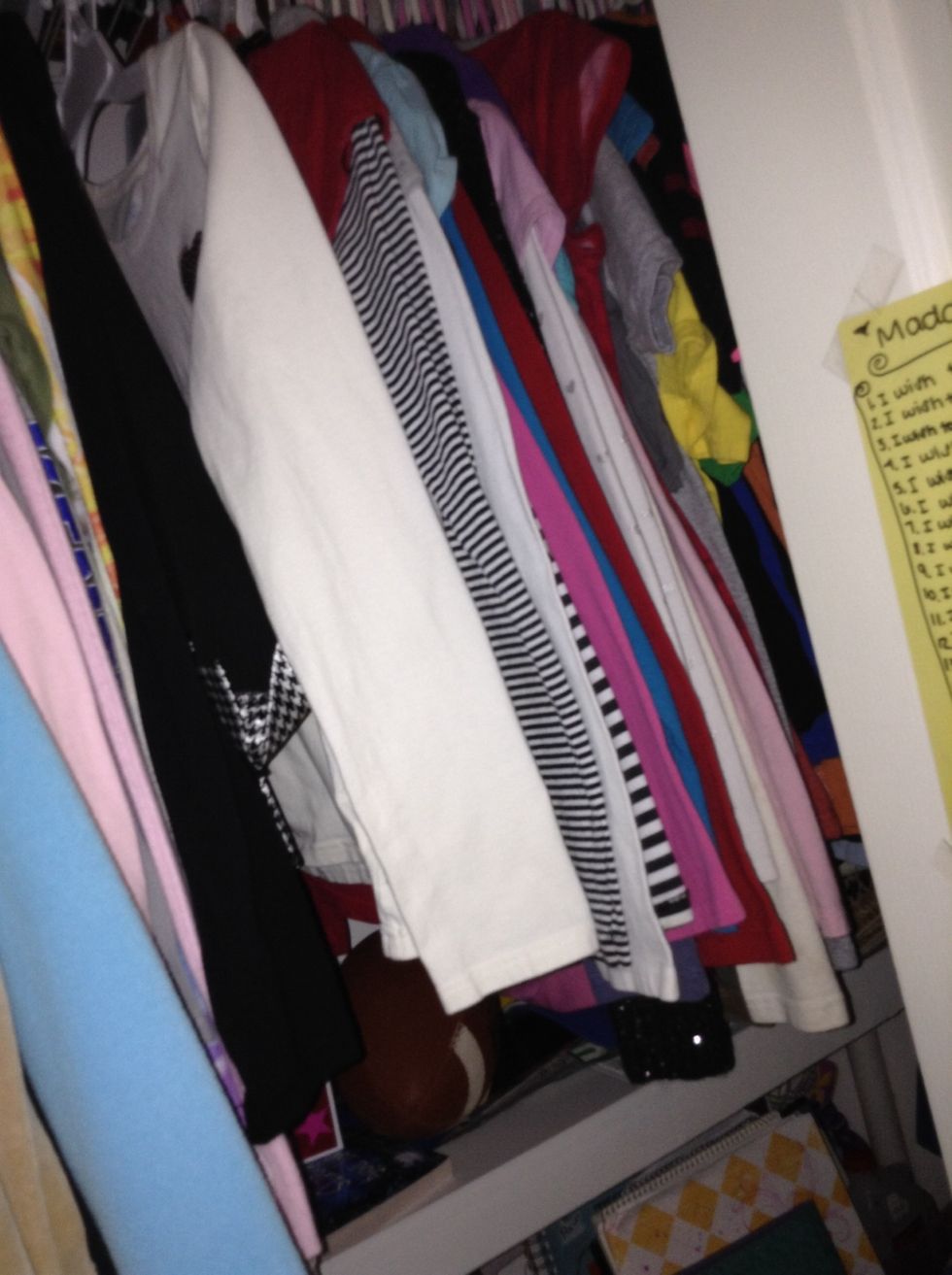 Then, I pick out my clothes!