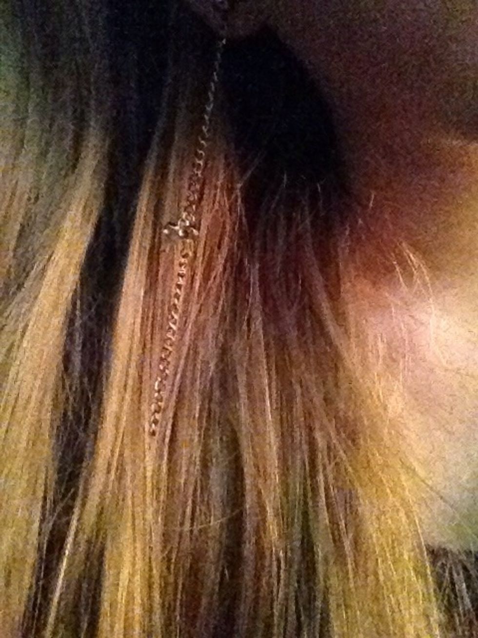 Then i realised my cartilage earring wouldn't go through