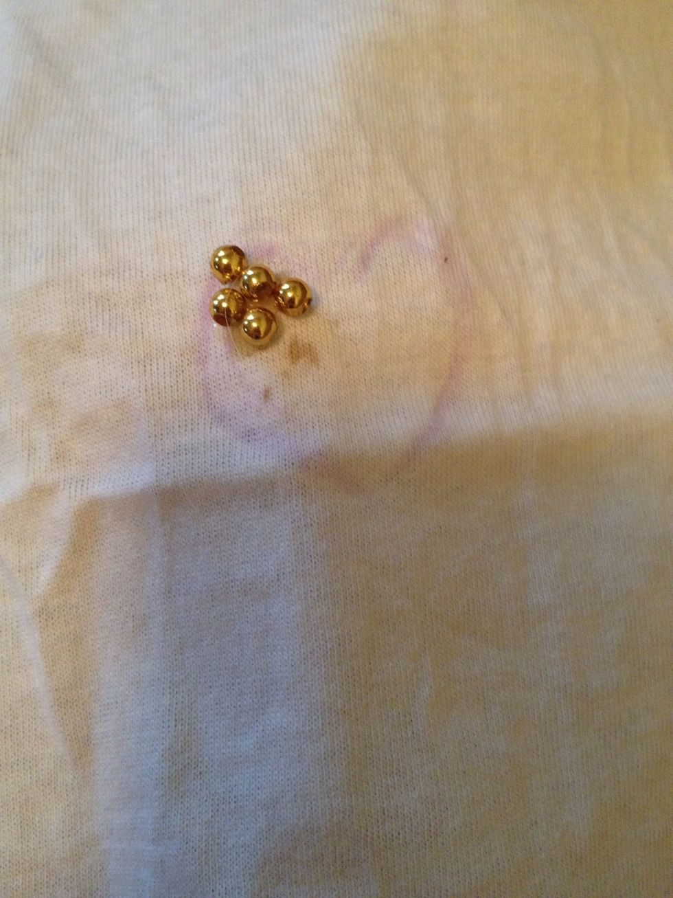 Then, I stick  beads inside the figure with a special glue that can't be washed out.\ud83d\udc4c