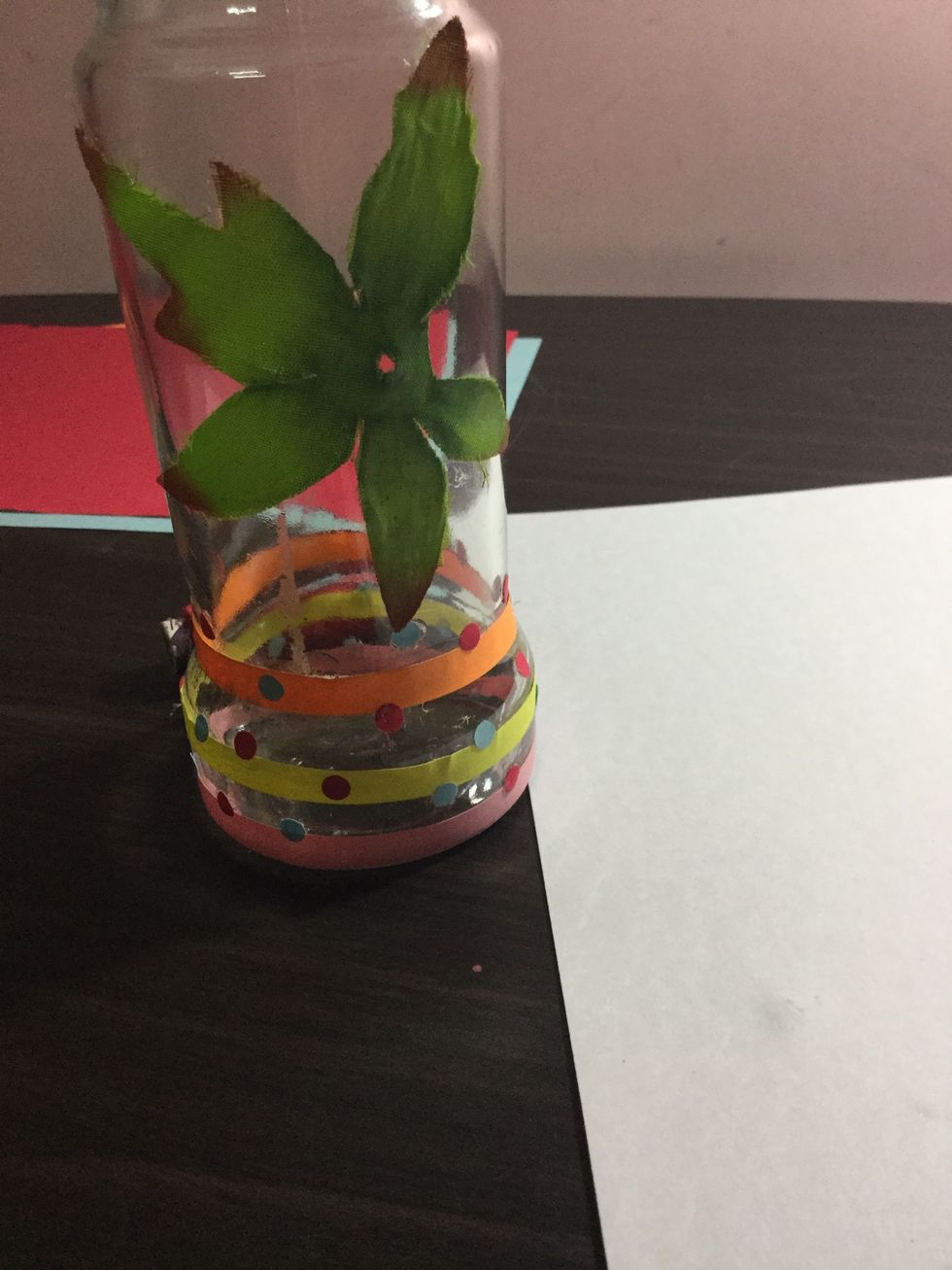 Then i used artificial leave and pasted it as a decoration but this is totally optional.