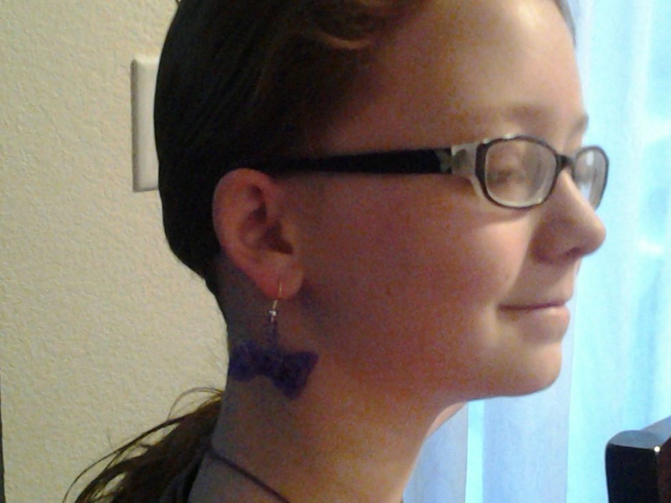 Then if your ears are pierced then you should be able to put the hook in your ear.