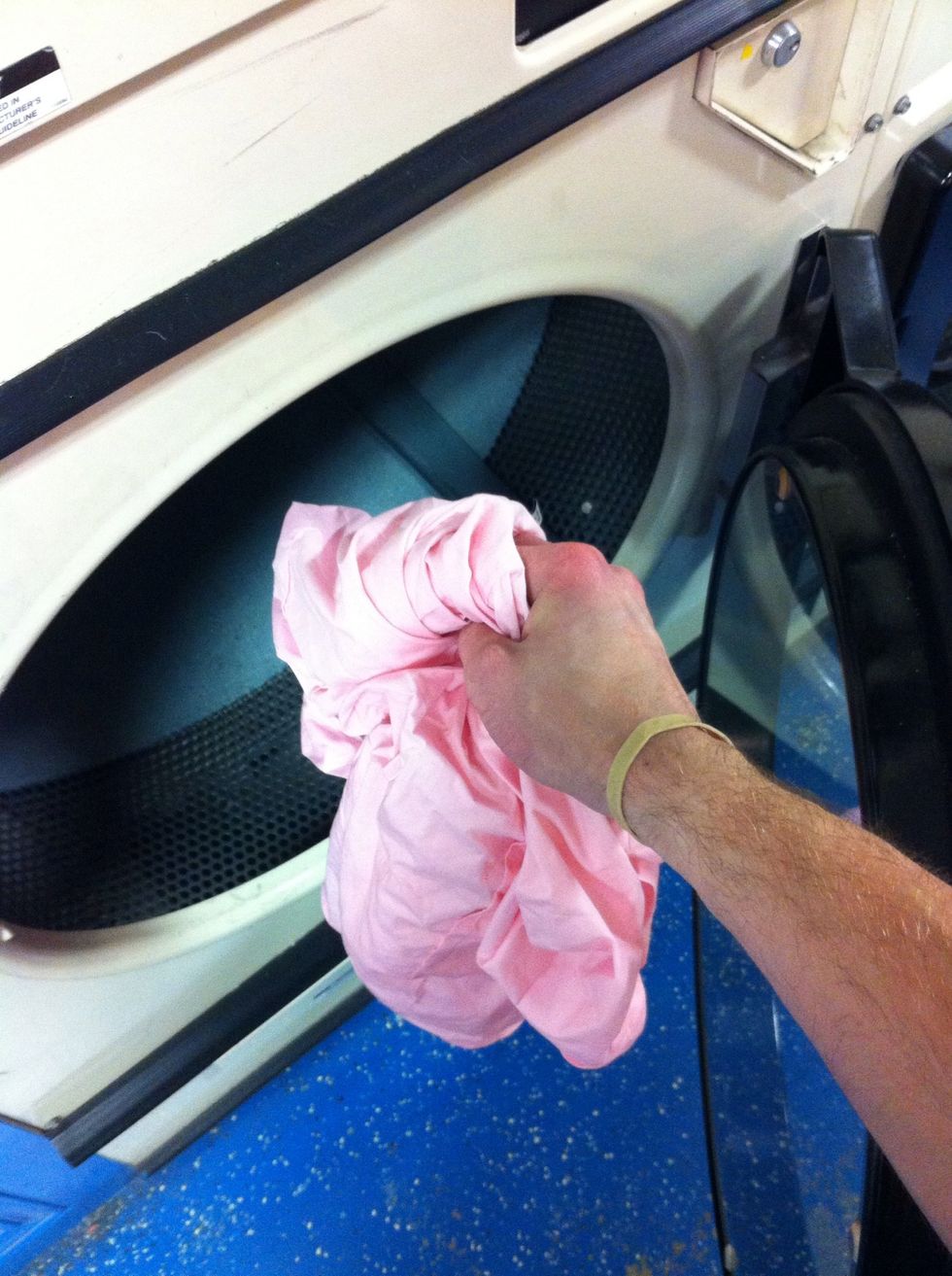 Then into the dryer.