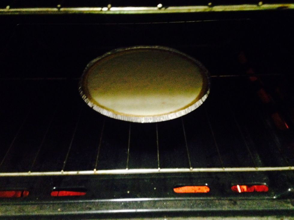 Then it's time to pop in the oven for about 20-25 minutes or until toothpick in center comes out clean