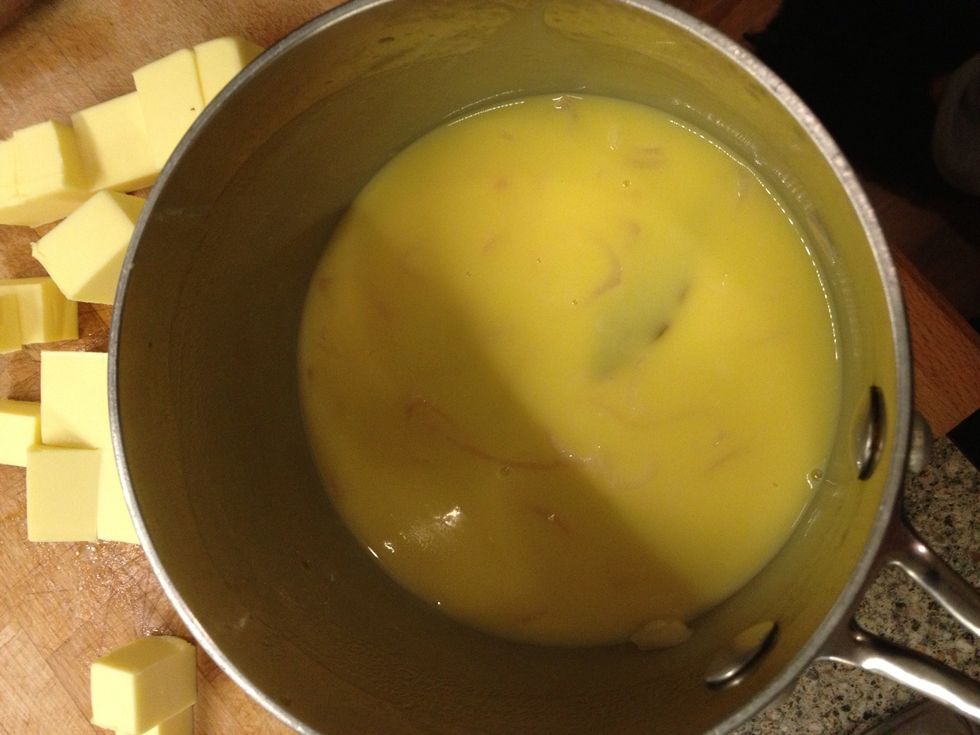 Then it will look like this, I added around 200g butter