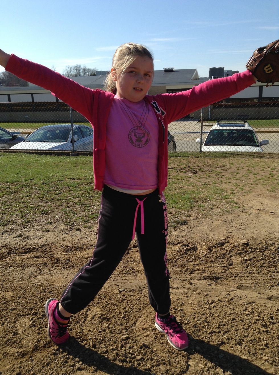 Then, jump forward with your left leg.