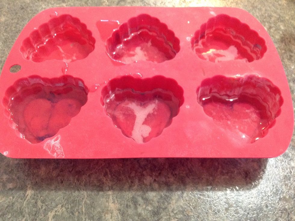 Then just pour it into your molds